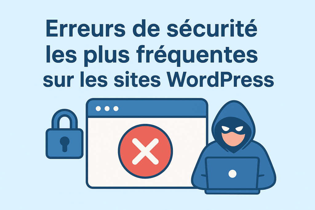Illustration d'un site Web avec des erreurs de sécurité