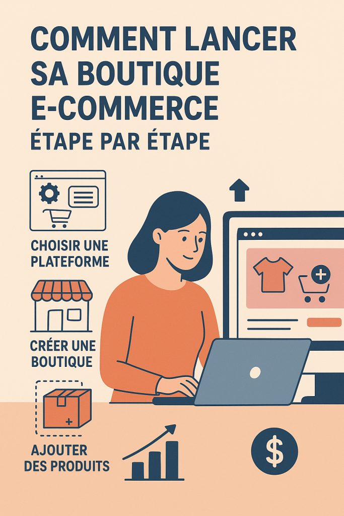 Illustration d'une boutique en ligne
