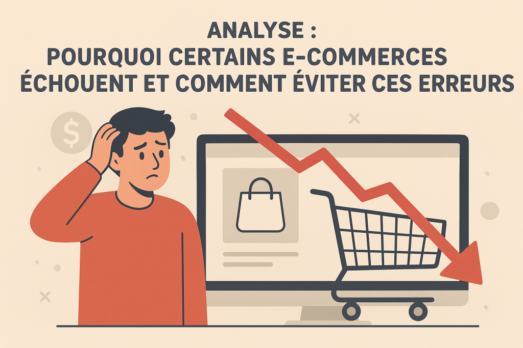 E-commercant qui échoue.