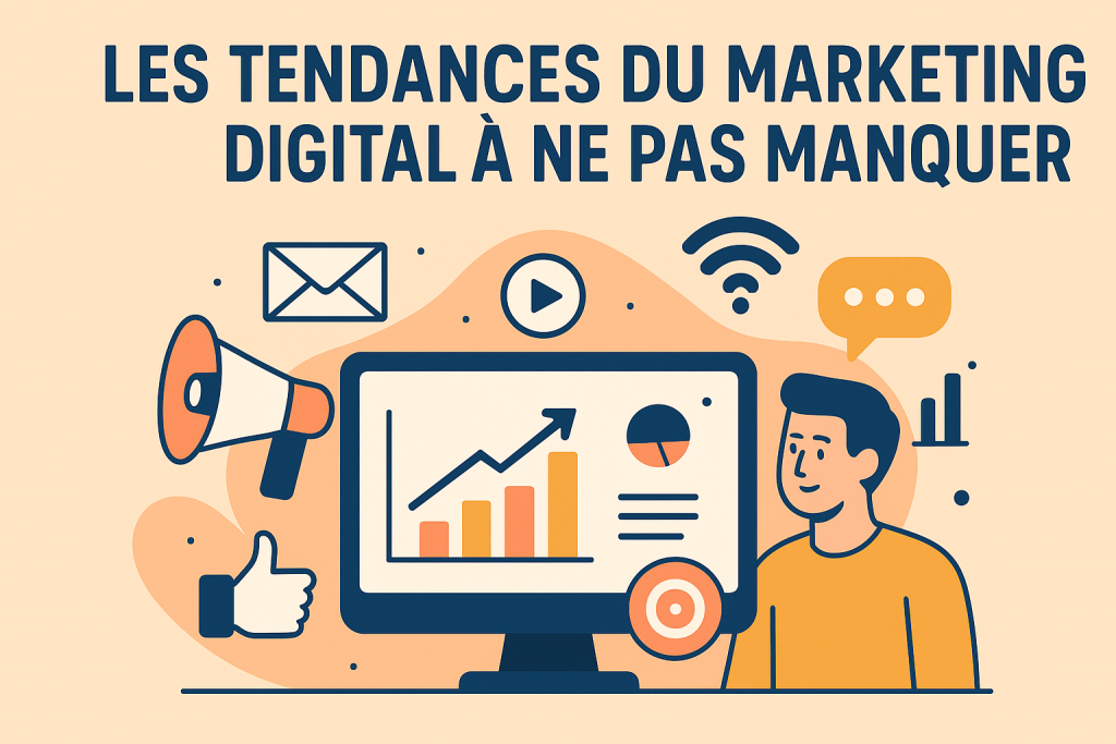 Illustration Les tendances du marketing digital