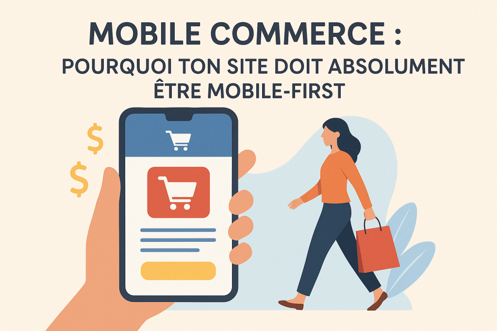 Illustration d'un site Mobile-first.